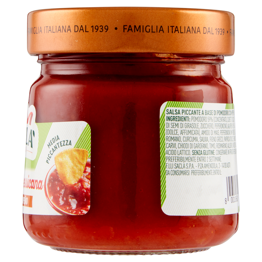 Saclà Salsa alla Messicana con Jalapeño 190 g