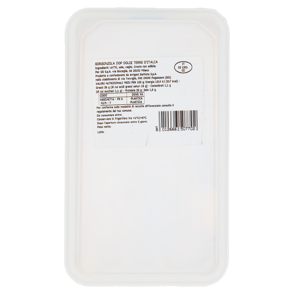 Terre d'Italia Gorgonzola DOP Dolce 0,200 Kg