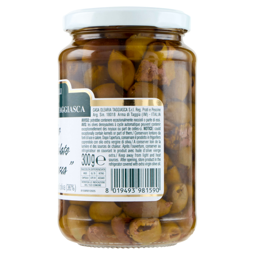I Vaselli della Casa Olearia Taggiasca Olive Denocciolate "Taggiasca" 300 g