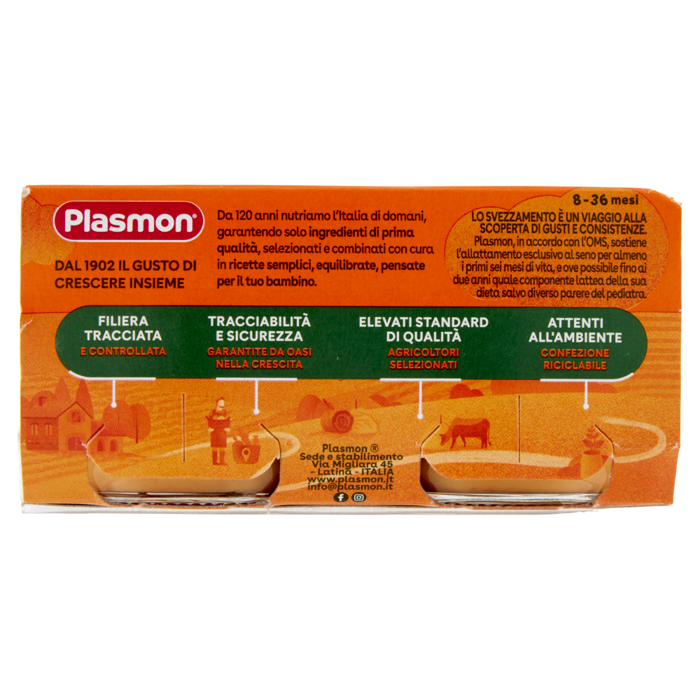 Plasmon Omogeneizzato Fagioli con carote 2 x 80 g