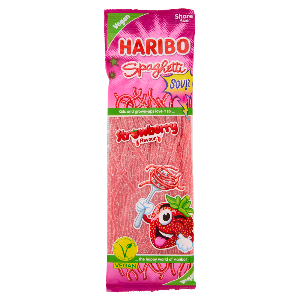 Haribo Spaghetti Sour Strawberry Flavour 200 g