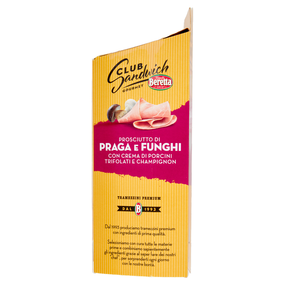 Beretta Club Sandwich Gourmet Prosciutto di Praga e Funghi 160 g