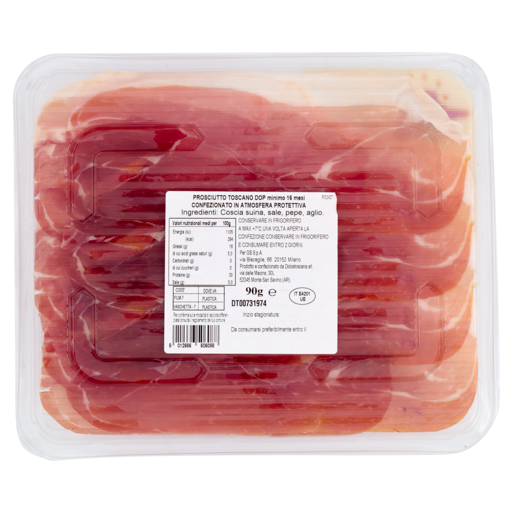 Terre d'Italia Prosciutto Toscano DOP 90 g