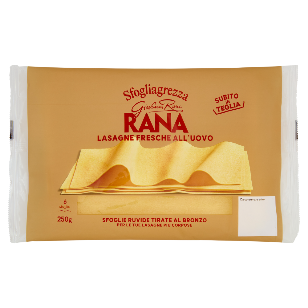 Giovanni Rana Sfogliagrezza Lasagne Fresche all'Uovo 250 g