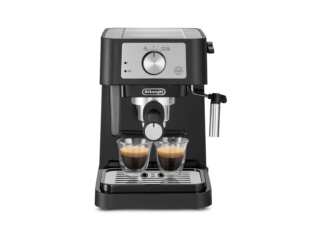 De&rsquo;Longhi STILOSA EC260.BK Macchina da Caff&egrave; Manuale Espresso e Cappuccino, Compatibile con Polvere o Cialde E.S.E., Spegnimento Automatico, Serbatoio Estraibile da 1L, Potenza 1100W, Nero