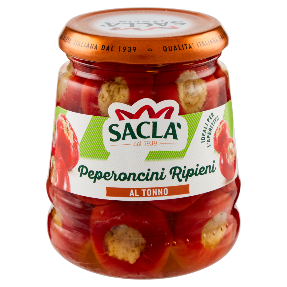 Sacl&agrave; Peperoncini Ripieni al Tonno 280 g