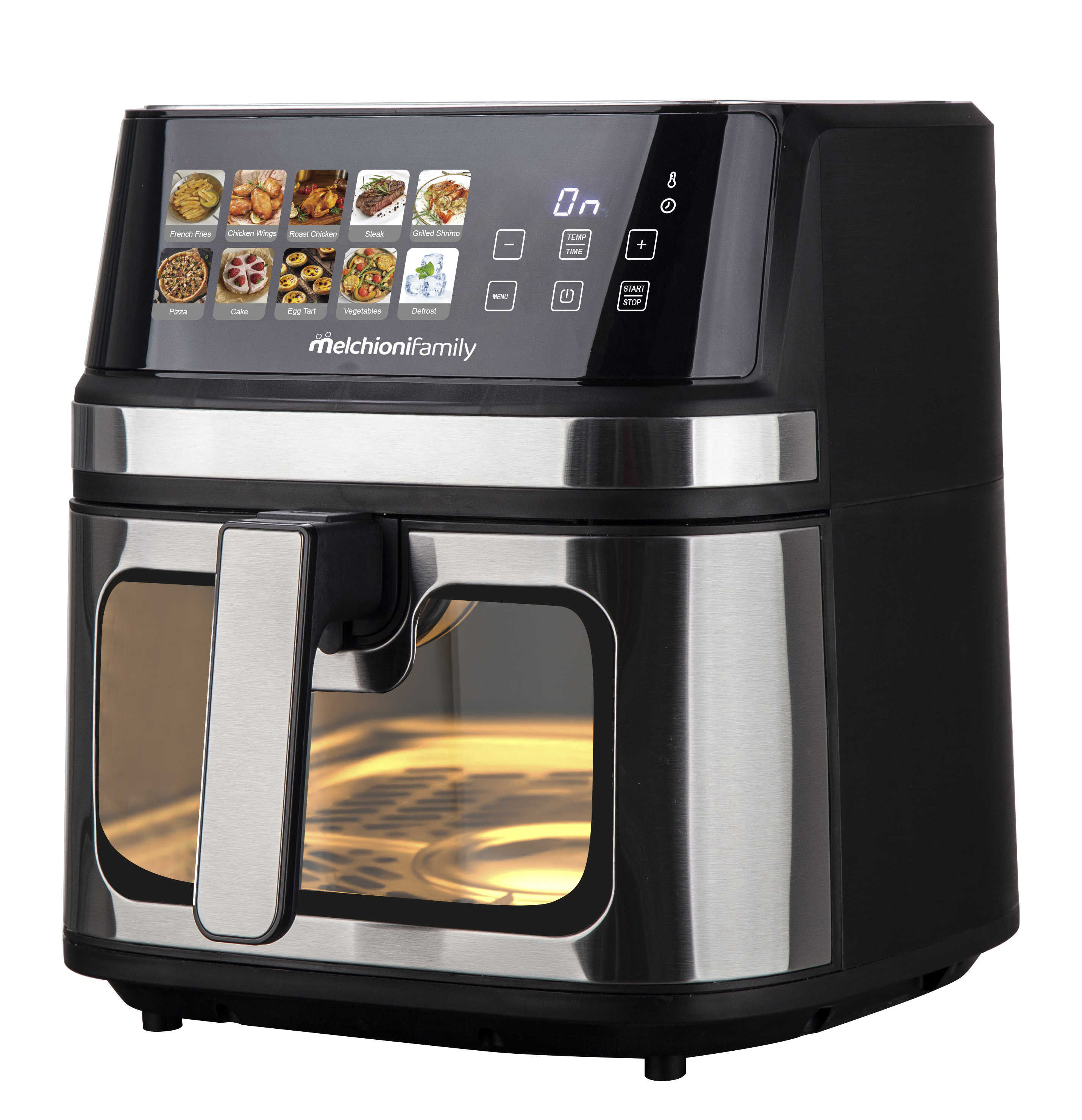 Melchioni GAIA PLUS 8L Singolo Indipendente 2200 W Friggitrice ad aria calda Nero