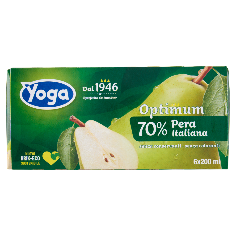 Yoga Optimum 70% Pera Italiana 6 x 200 ml
