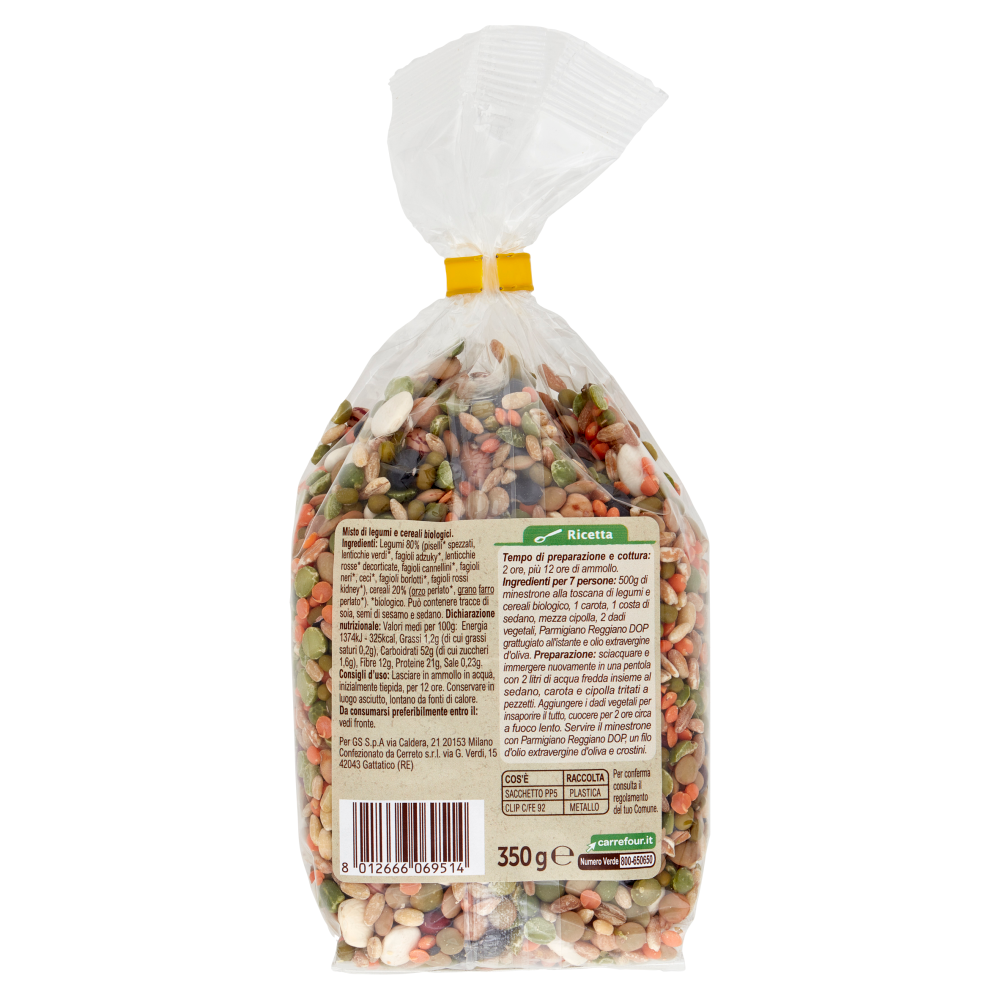 Carrefour Bio Minestrone alla Toscana Biologico 350 g