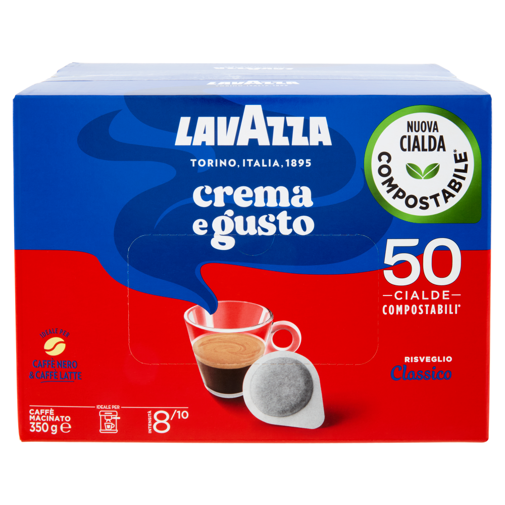 Lavazza crema e gusto Classico 50 Cialde Compostabili* 350 g