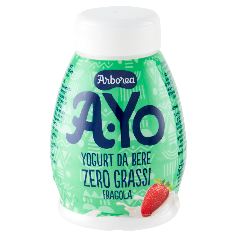 Arborea A-Yo Yogurt da Bere Zero Grassi Fragola 200 g