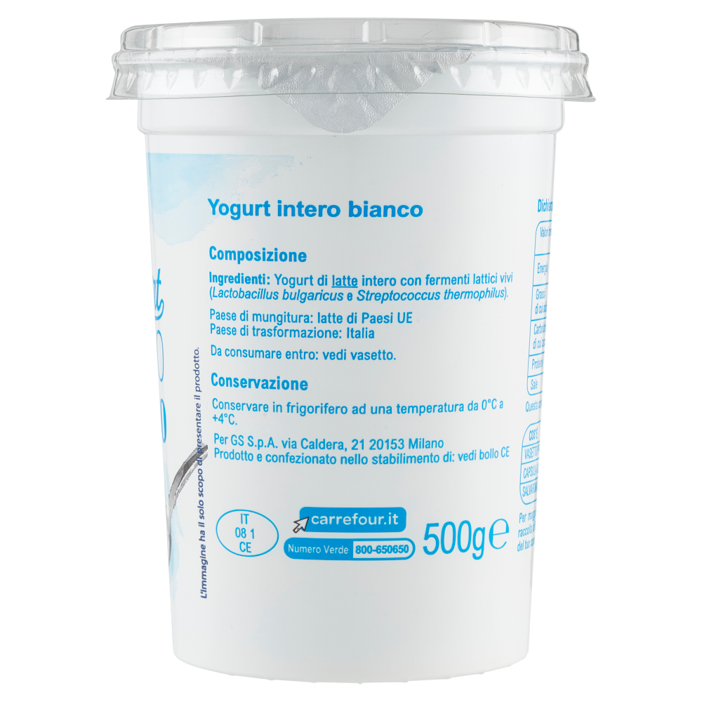 Simpl yogurt Bianco intero 500 g