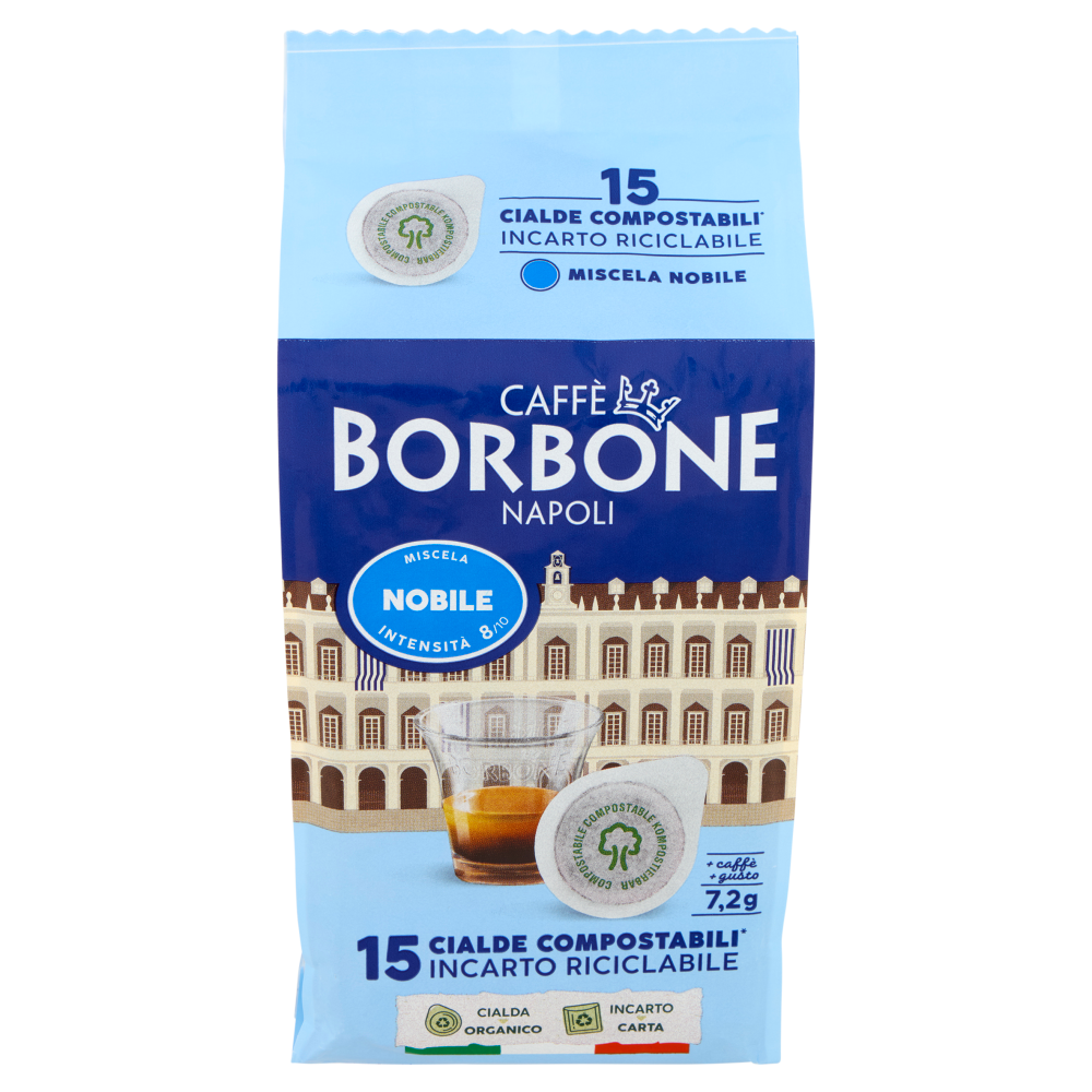 Caff&egrave; Borbone Miscela Nobile Cialde Compostabili* 15 x 7,2 g