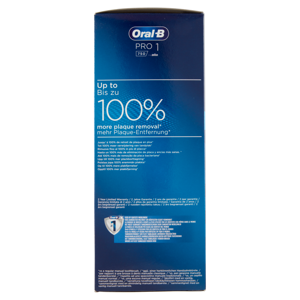 Oral-B Power Spazzolino Elettrico Ricaricabile Pro 1 750 White Design Edition + Custodia Viaggio
