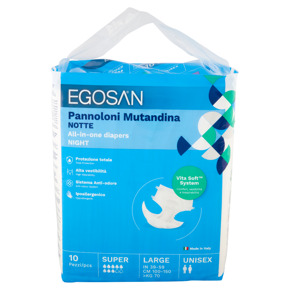 Egosan Pannoloni Mutandina Notte Large Unisex 10 pz