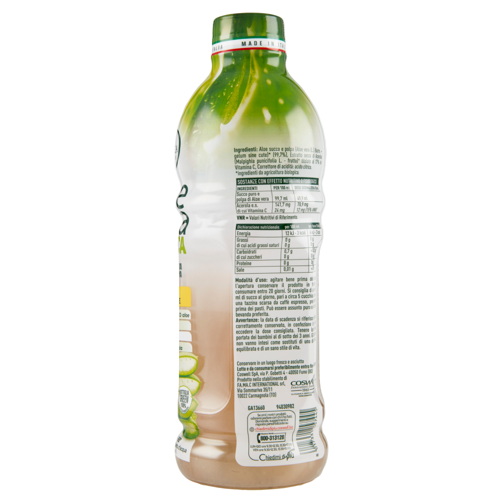 L'Angelica Aloe Vera Biologica 1 L