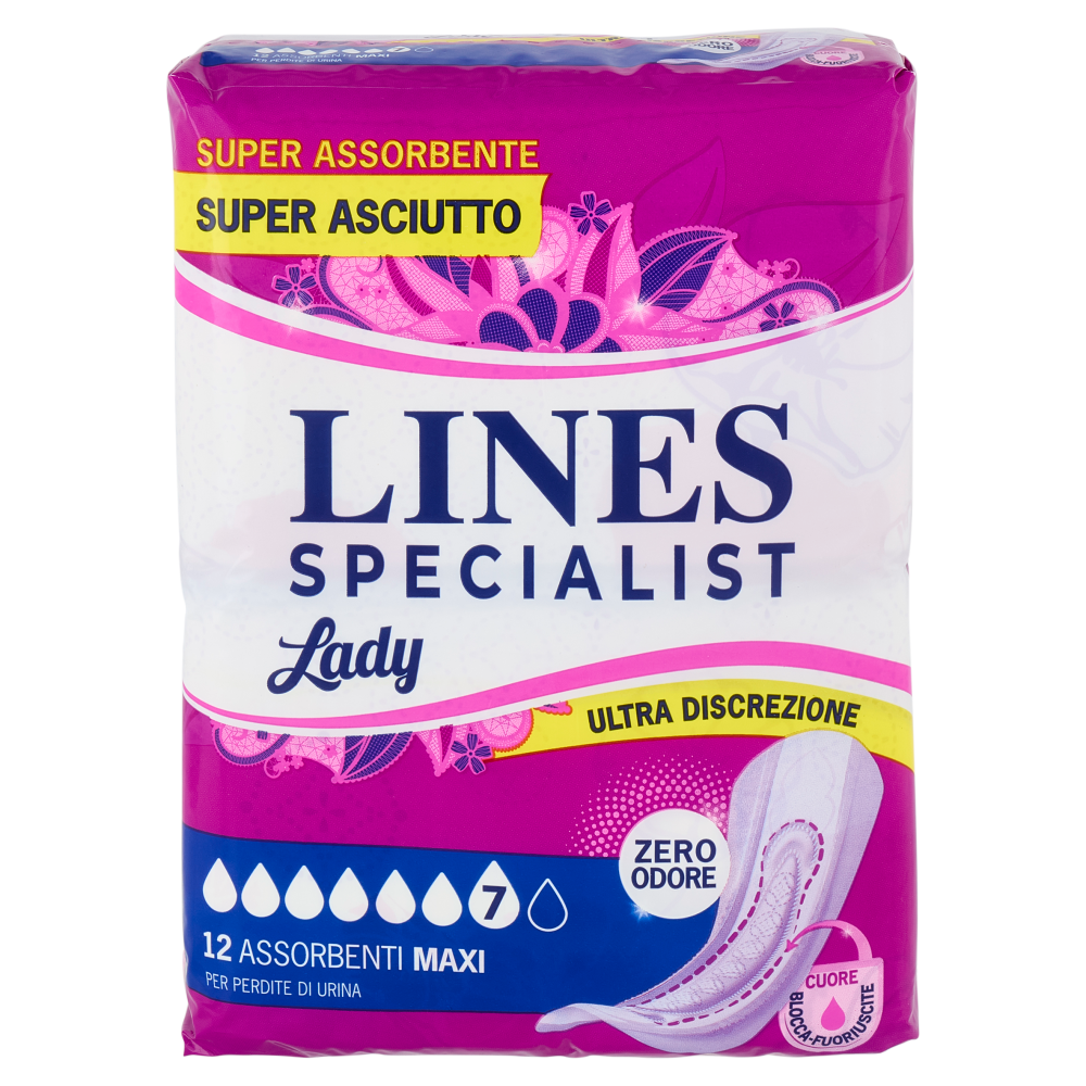 Lines Specialist Lady Assorbenti Maxi 12 pz
