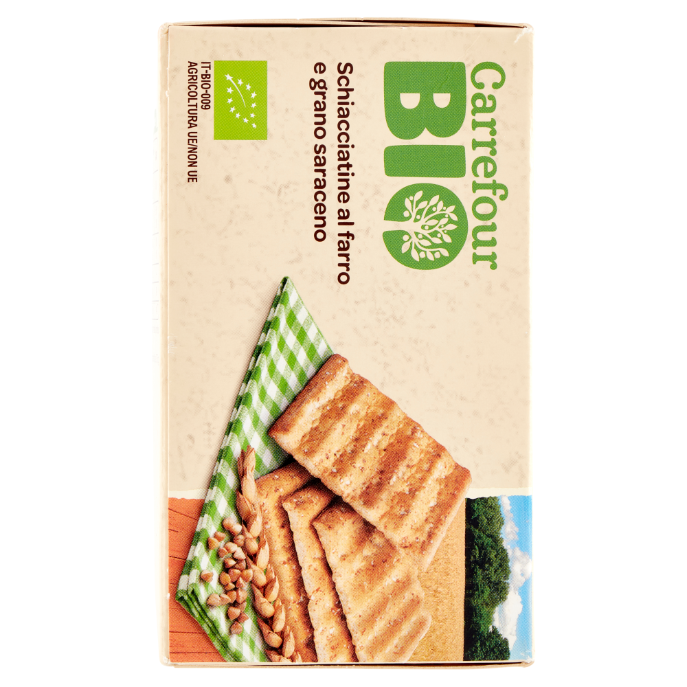 Carrefour Bio Schiacciatine al farro e grano saraceno 4 x 37,5 g
