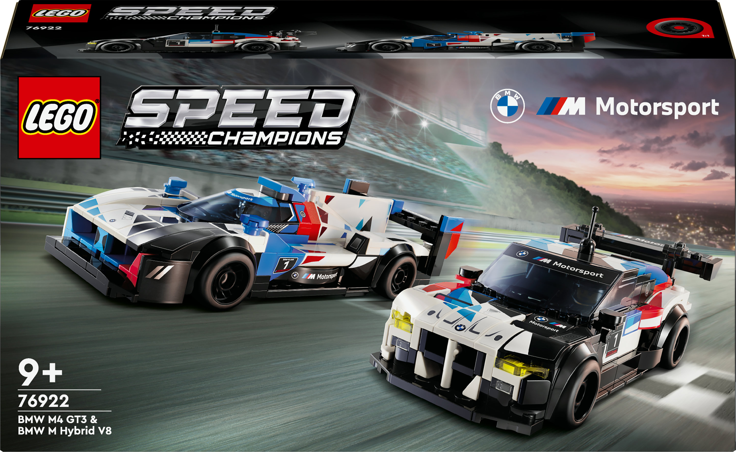 LEGO Speed Champions Auto da corsa BMW M4 GT3 e BMW M Hybrid V8