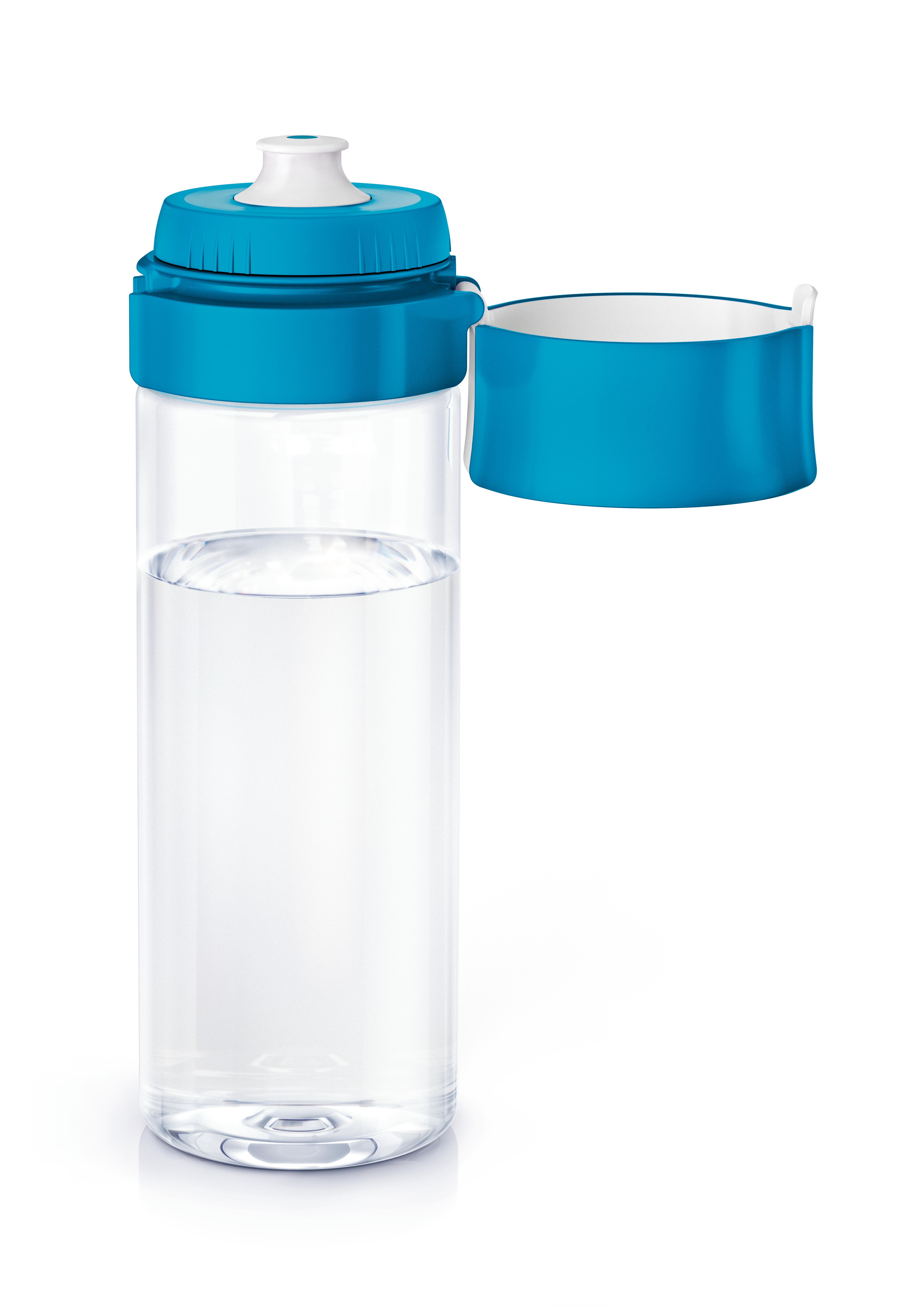 Brita Borraccia filtrante per acqua, Blu (0.6l) - incl. 1 filtro MicroDisc per la riduzione di cloro, erbicidi, pesticidi e impurit&agrave;