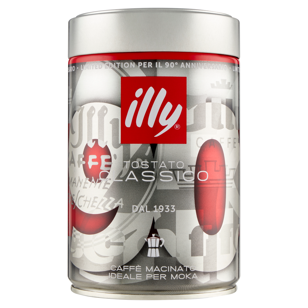 illy Tostato Classico Caffè Macinato Ideale per Moka 250 g