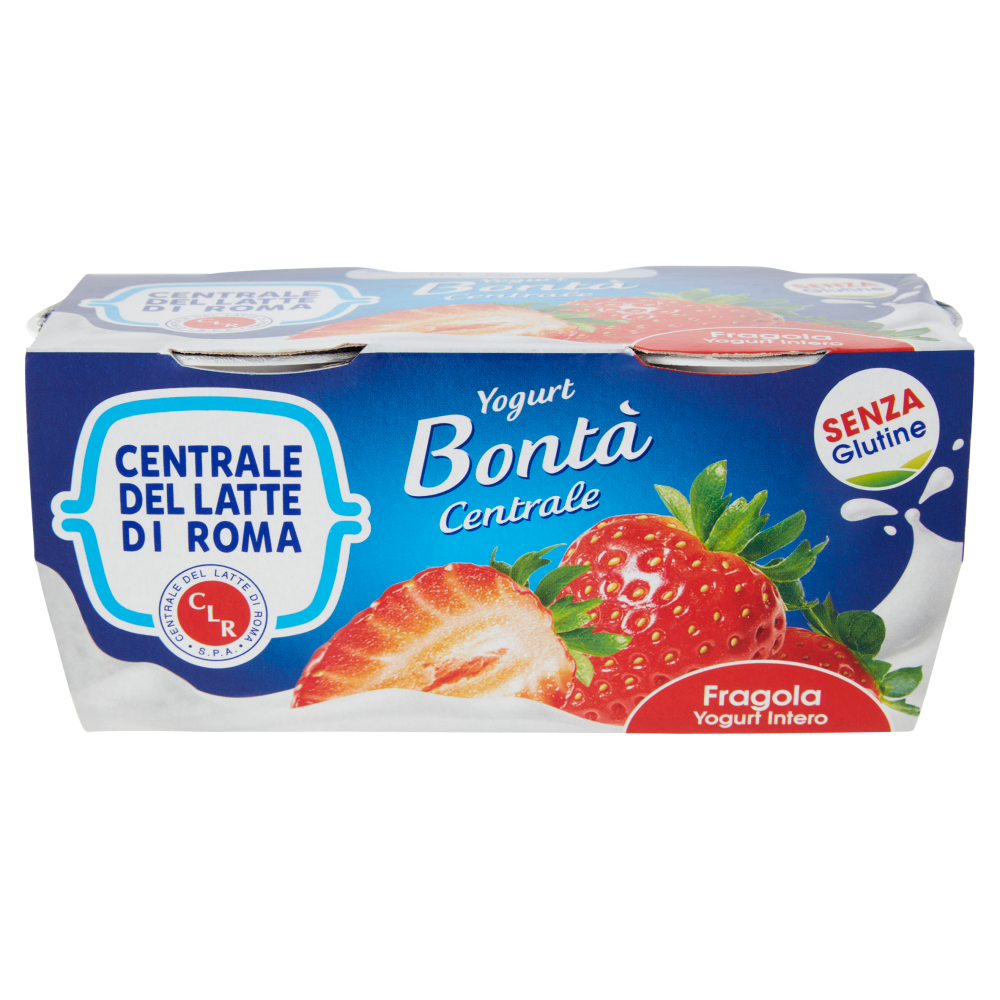 Centrale del Latte di Roma Fragola Yogurt Intero 2 x 125 g