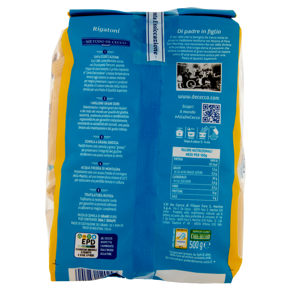 De Cecco Rigatoni n°24 500 g
