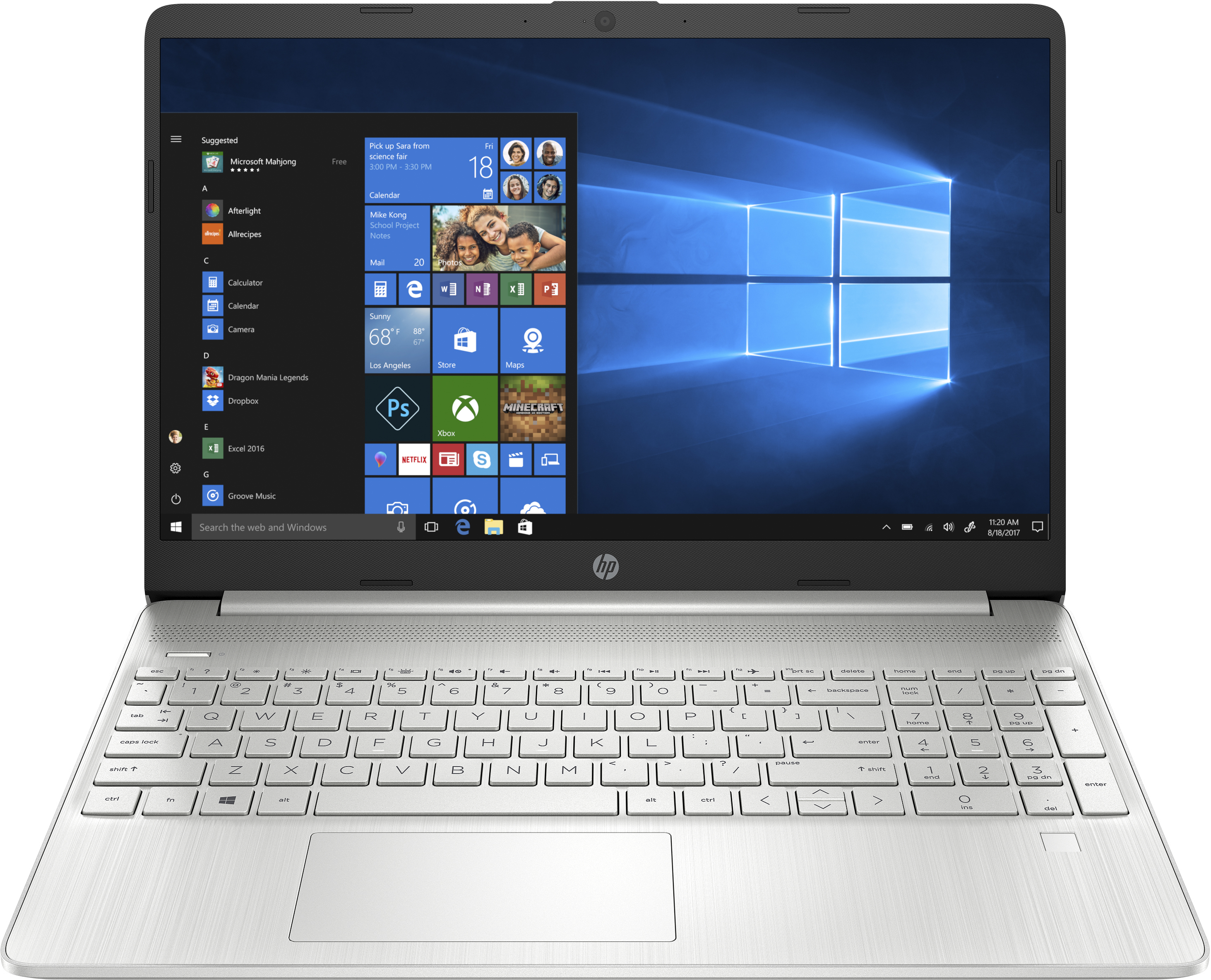 HP 15s-fq1076nl Intel&reg; Core&trade; i5 i5-1035G1 Computer portatile 39,6 cm (15.6") Full HD 8 GB DDR4-SDRAM 256 GB SSD Wi-Fi 5 (802.11ac) Windows 10 Home Argento