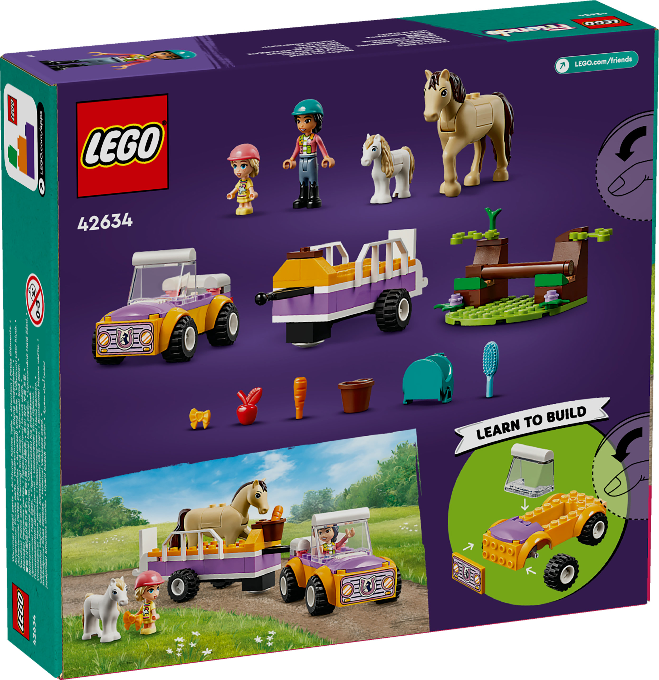 LEGO Friends Rimorchio con cavallo e pony