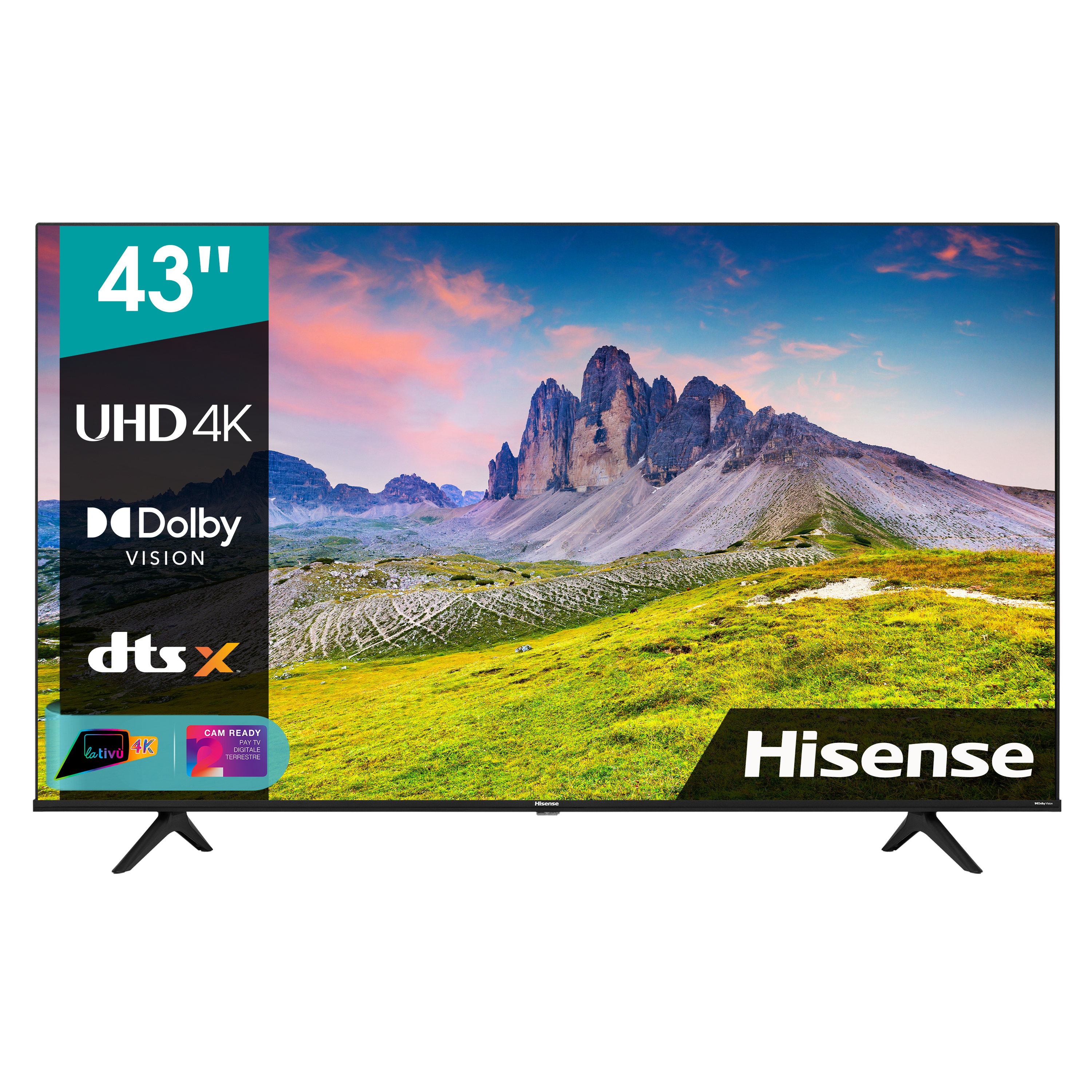 Hisense TV LED Ultra HD 4K 43&rdquo; 43A6CG Smart TV, Wifi, HDR Dolby Vision