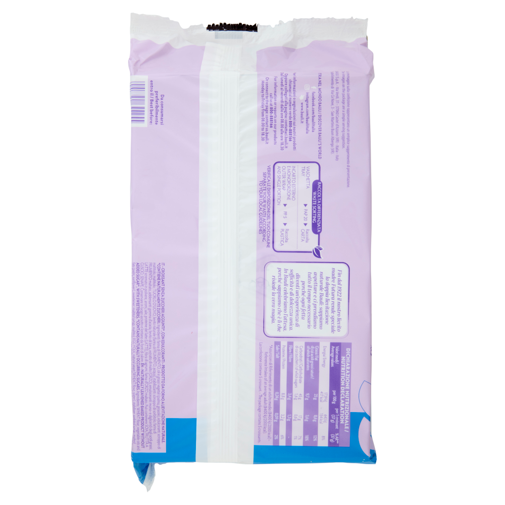 Bauli Free No Added Sugar Croissant Senza Zuccheri Aggiunti* Classico 5 x 37 g