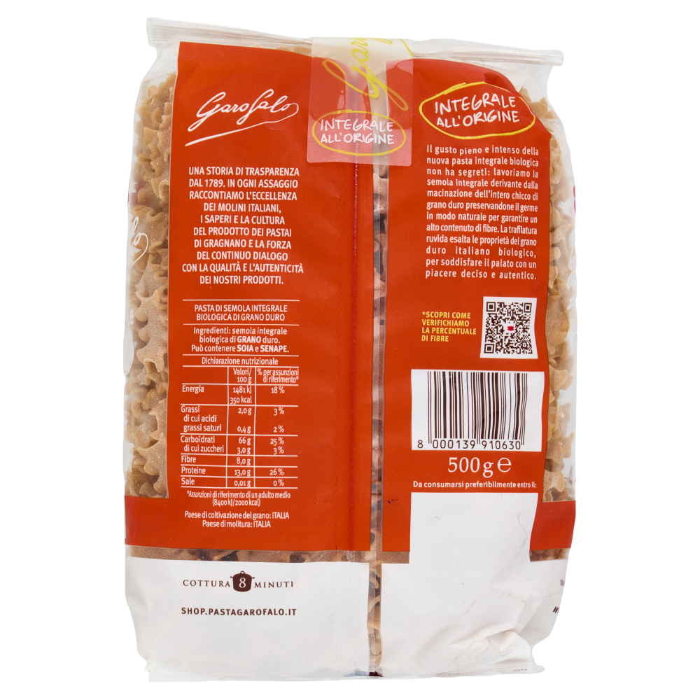 Garofalo Integrale Bio Mafalda Corta 5-79 500 g