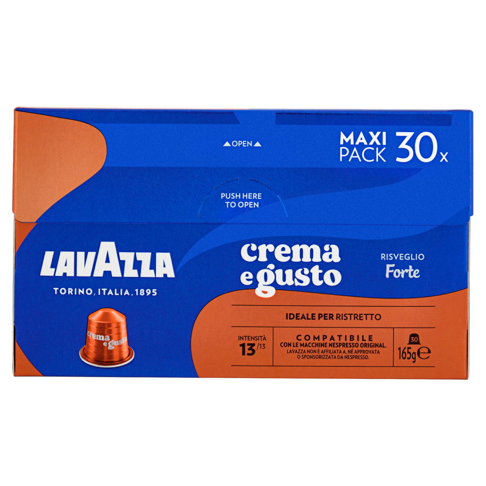Lavazza crema e gusto Forte Compatibile Nespresso Original 30 Capsule 165 g