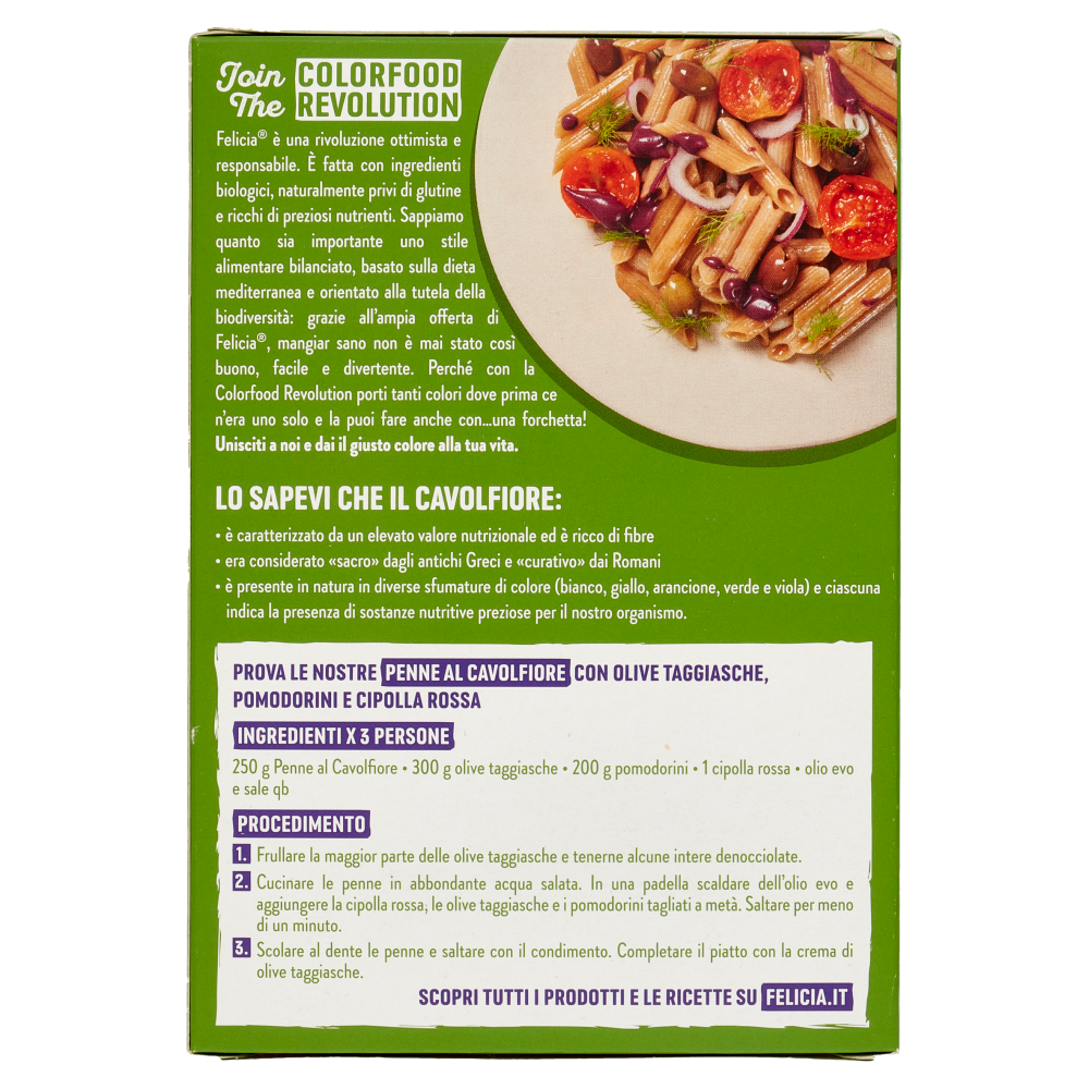 felicia Bio Penne al Cavolfiore 250 g