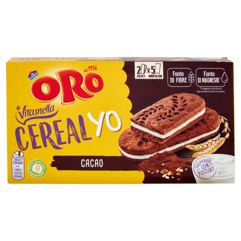 Oro Saiwa Vitasnella Cereal Yo Cacao 253 g