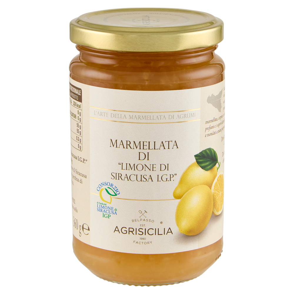 Agrisicilia Marmellata di "Limone di Siracusa I.G.P." 360 g