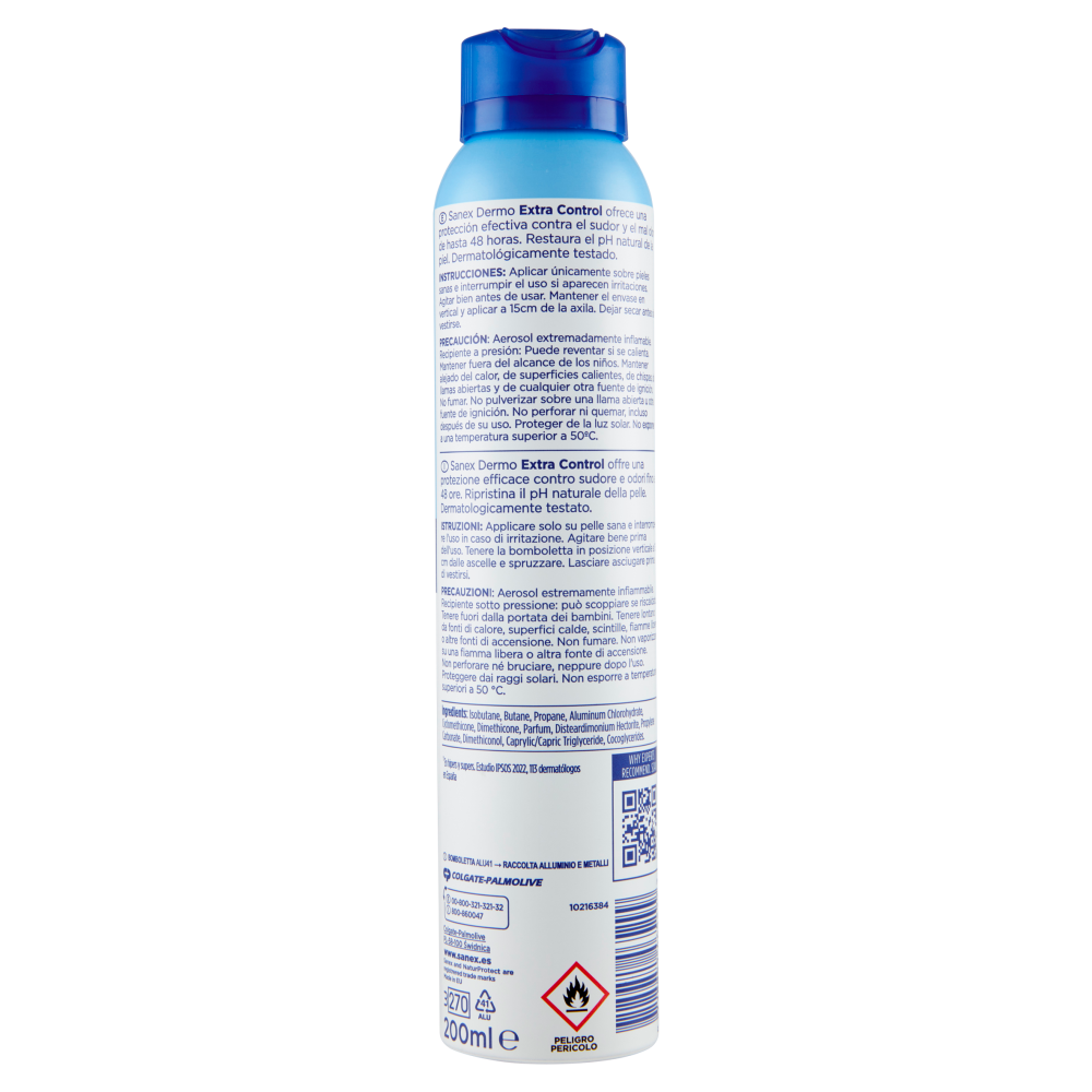 Sanex deodorante spray Dermo Extra Control antitraspirante 48h 200 ml
