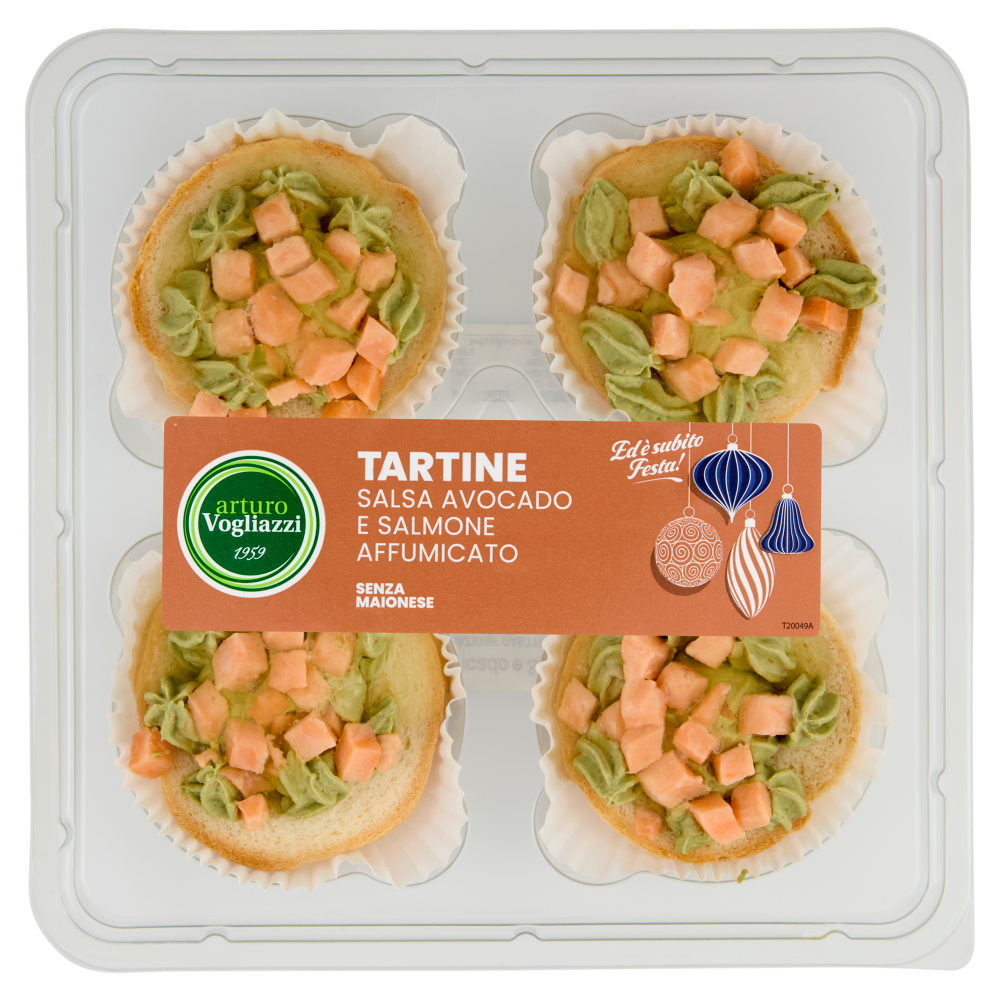arturo Vogliazzi Tartine Salsa Avocado e Salmone Affumicato 150 g