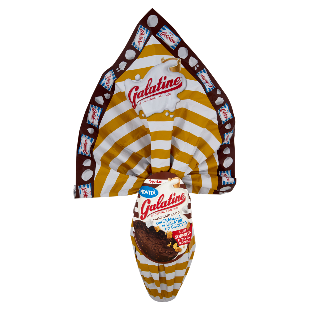 Galatine Cioccolato al Latte con Granella di Galatine e di Biscotto 230 g