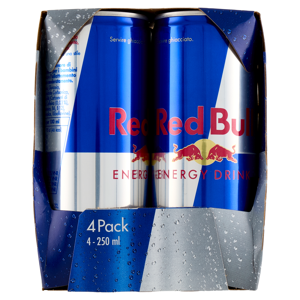 Red Bull Energy Drink, 4x250 ml