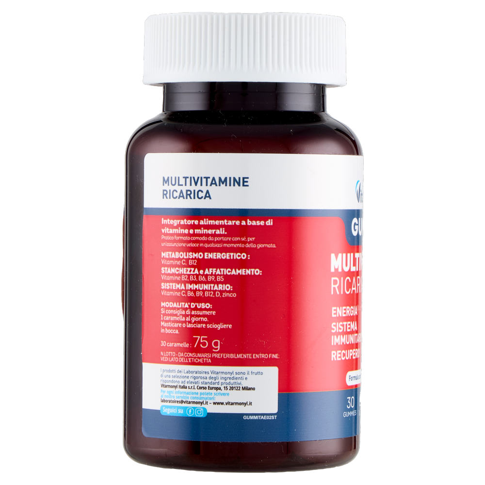 Laboratoires Vitarmonyl Gummies Multivitamine Ricarica 30 Gummies 75 g