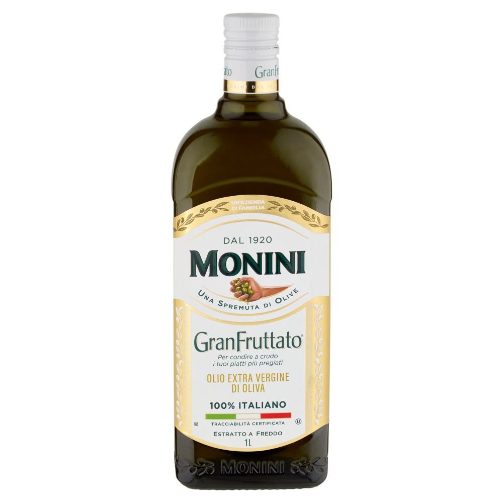Monini GranFruttato Olio Extra Vergine di Oliva 100% Italiano 1 L
