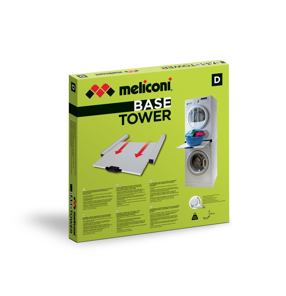 Meliconi Base Tower accessorio e componente per lavatrice Mensola regolabile 1 pz