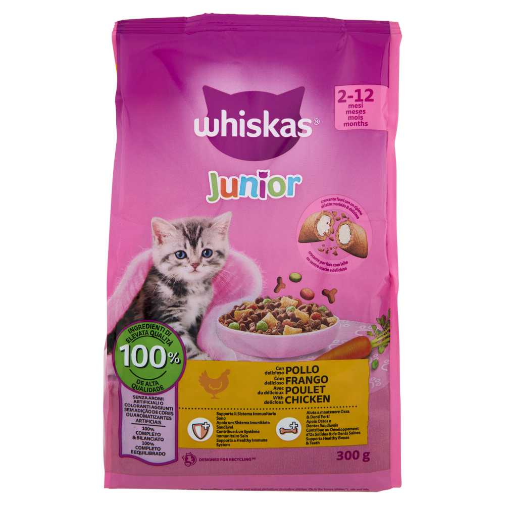 Whiskas Junior Crocchette con delizioso Pollo 300g