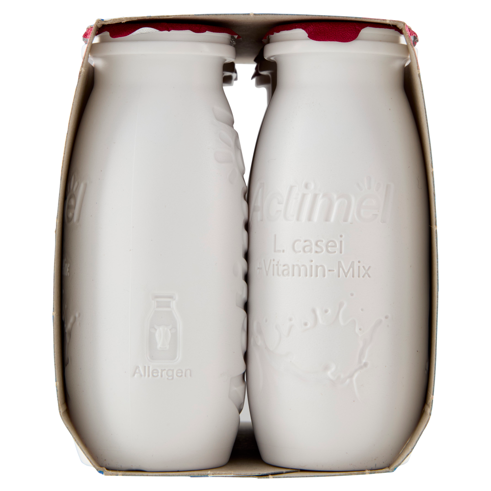 ACTIMEL, Yogurt da Bere con Vit B6 e D per il Sistema Immunitario, gusto Melograno, 6X100G