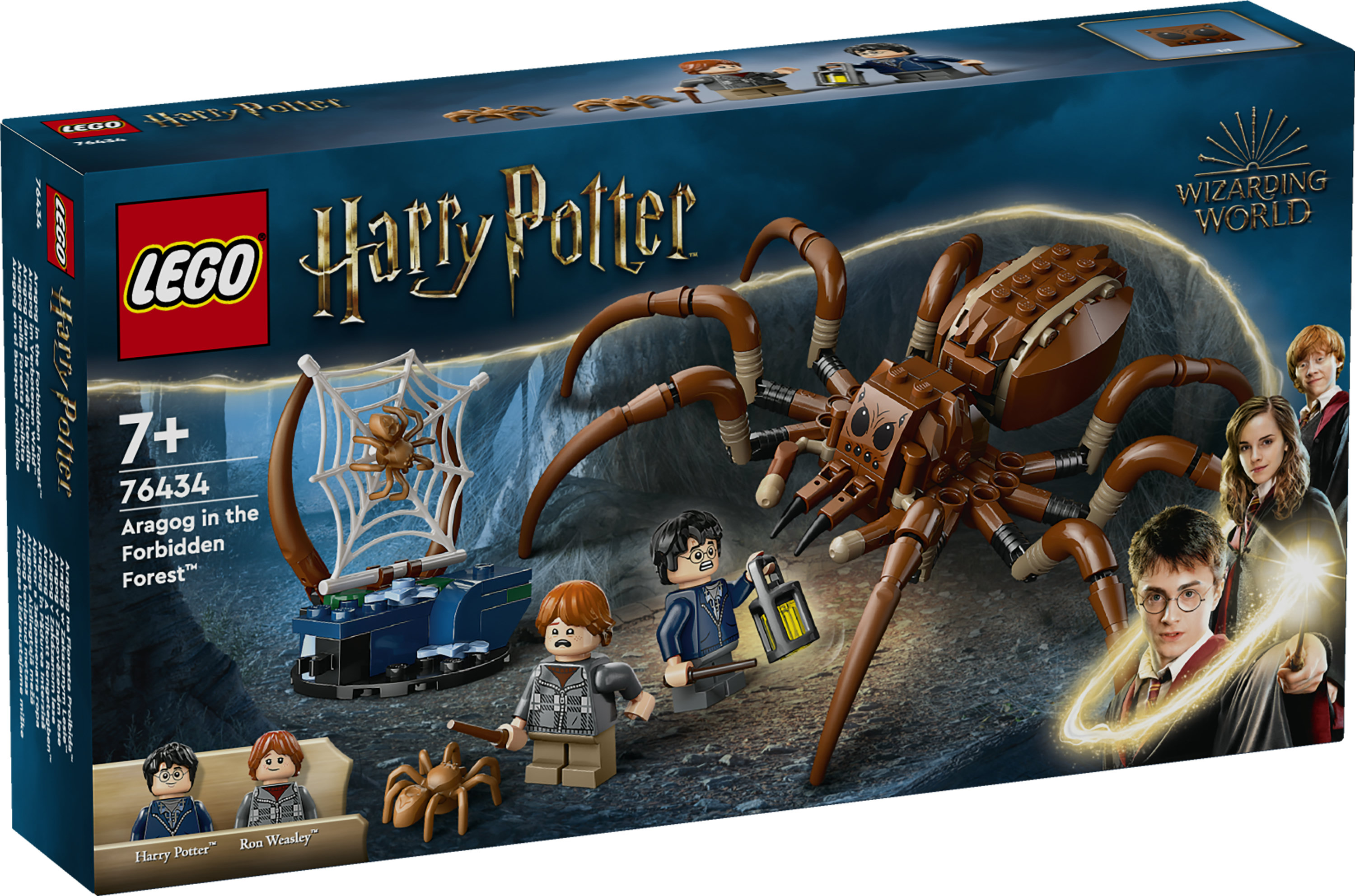 LEGO Harry Potter 76434 Aragog nella Foresta Proibita, Ragno Giocattolo con Parti Snodabili, Giochi di Magia per Bambini 7+