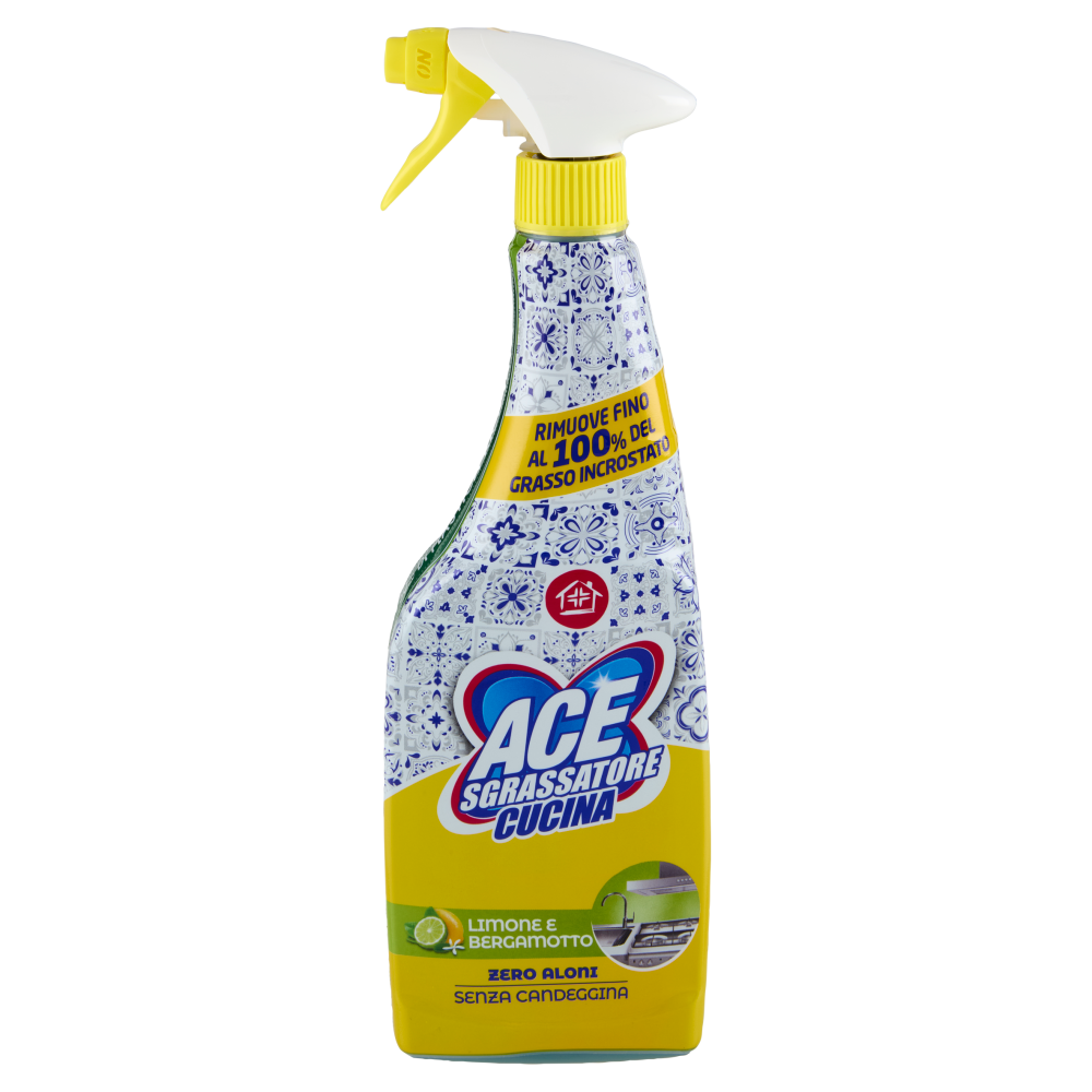 Ace Sgrassatore Cucina Limone e Bergamotto Senza Candeggina 600 ml