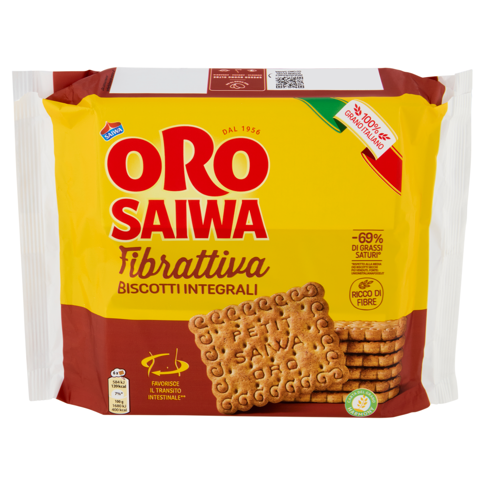 Oro Saiwa biscotti secchi Fibrattiva - 420 g