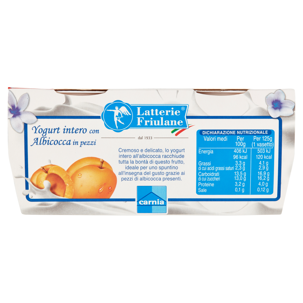 Latterie Friulane Yogurt Albicocca in pezzi 2 x 125 g