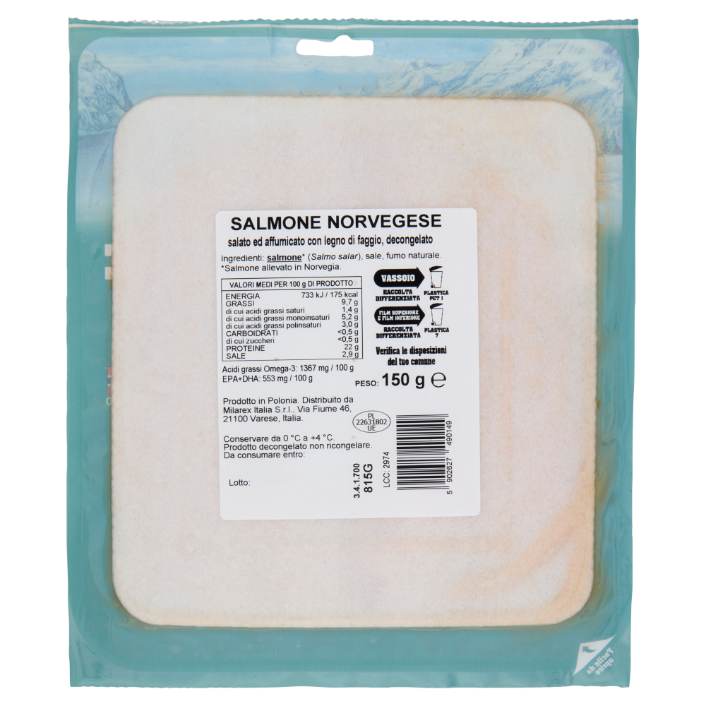 The Icelander Salmone Norvegese Affumicato con Legno di Faggio 150 g
